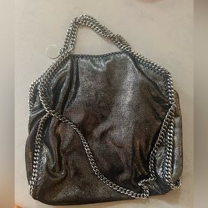 Stella McCartney medium Falabella brushed metallic tote. Excellent condition
